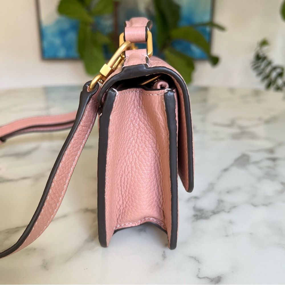 NWT Tory Burch Britten Mini Top Handle Leather Crossbody Bag Pink Moon - Picture 5 of 16